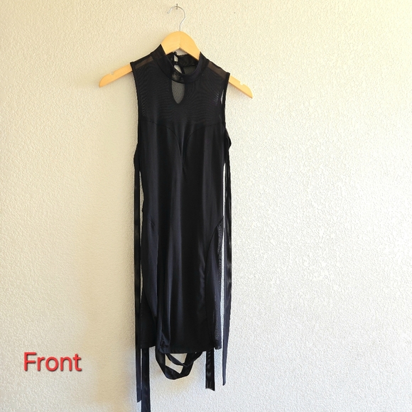 DOLLS KILL Mainframe Party Sheer Mini Dress by Dolls Kill, M, black - Picture 8 of 10